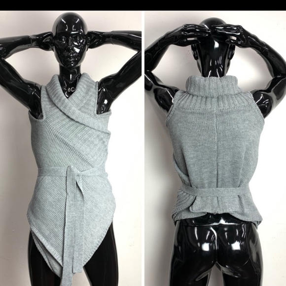 Versatile Wrap Knitted Sweater Cardigan - Picture 3 of 8